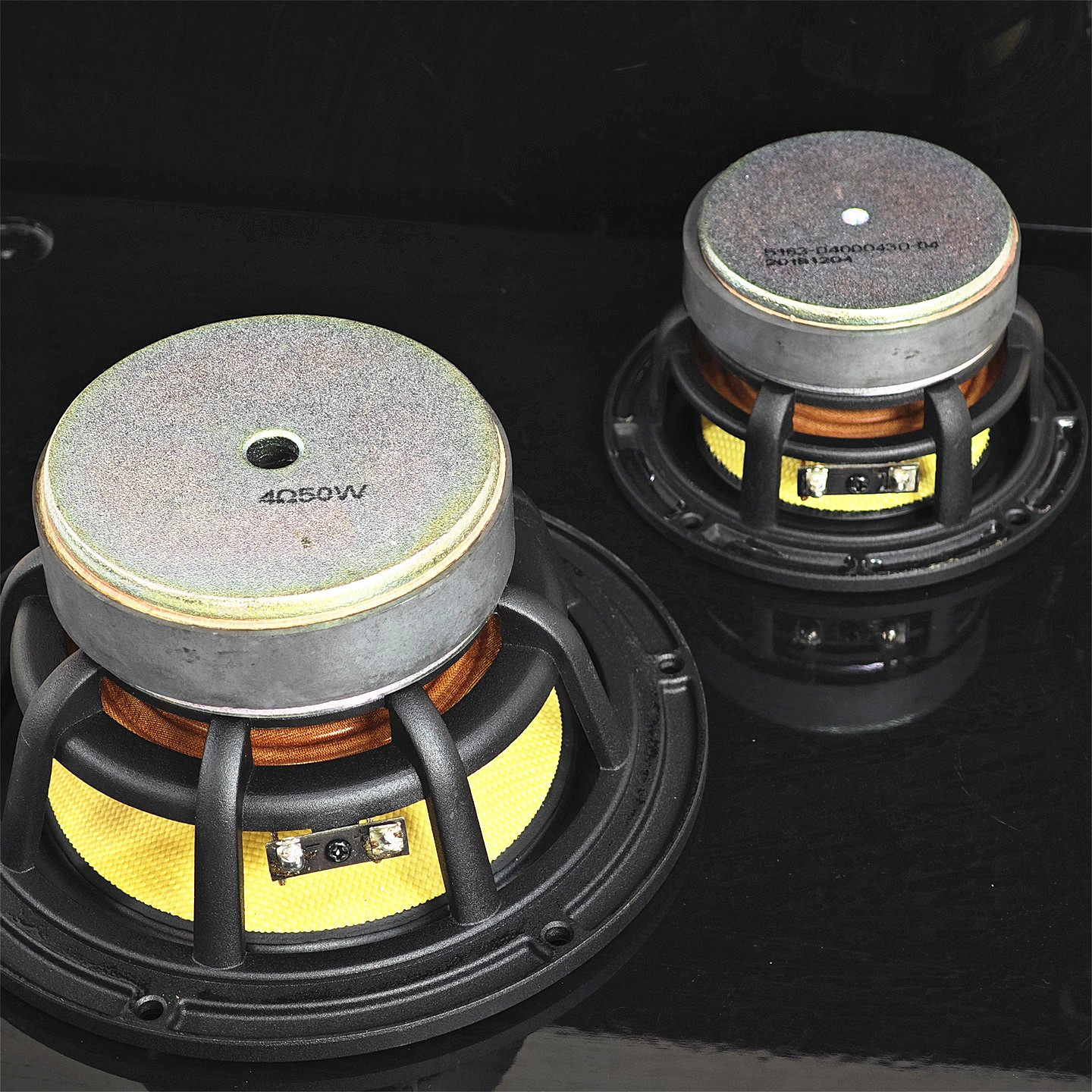 中低音喇叭4.5/7寸长冲程大牌音质铸铝架橡皮边纤维编织盆高弹波