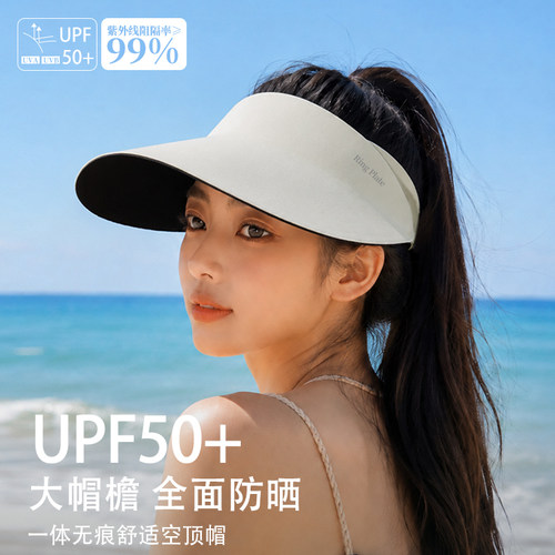 2026新款防晒大檐空顶遮阳帽女