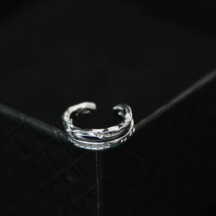 925银耳钉男女款免打耳洞耳骨夹无耳洞耳饰百搭简约时尚银饰品