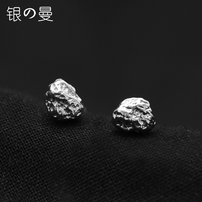 925银潮男不规则欧美风单只耳钉