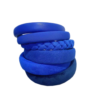 超显白克莱因蓝系发箍发夹蓝色头箍秋冬新款发饰网红发卡海绵头饰