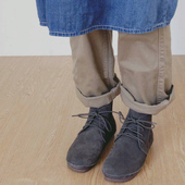 文艺学院牛皮 休闲系带女鞋 日系森林系真皮复古圆头平底娃娃鞋 单鞋