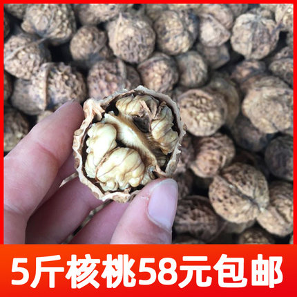 重庆石柱特产大麻子薄皮核桃生核桃原味坚果散装孕妇5斤装包装