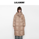 LALABOBO中长款 商场同款 羽绒服25年冬新潮原创奶油风保暖外套