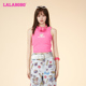 新款 甜美可爱舒适休闲字母无袖 背心女 LALABOBO25春季 CBDB WSWT13