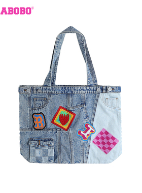 LALABOBO25年夏季单肩包女新款流行高级超好看牛仔包LBDC-WQXL11