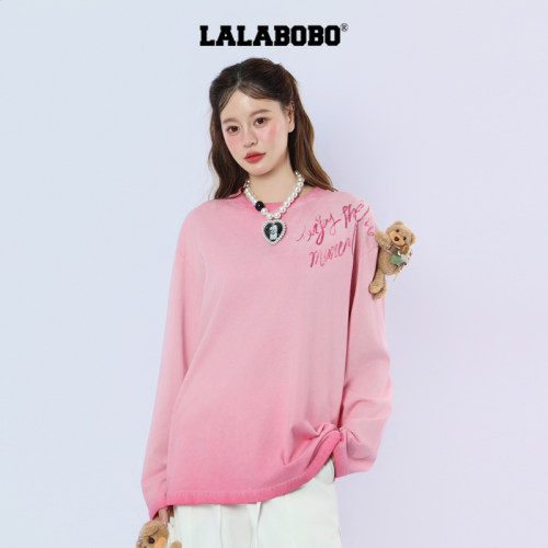 LALABOBO背包熊男友T恤