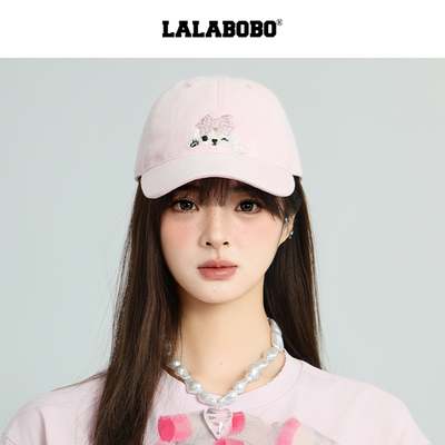 LALABOBO糯米图案棒球帽