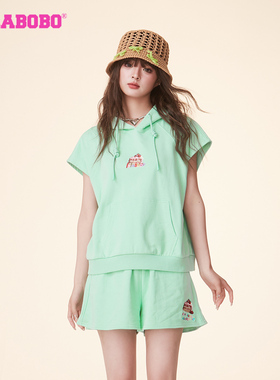 钟雯冠同款[薄荷曼波风]LALABOBO韩系蛋糕针织无袖T恤CBDB-WSTS11