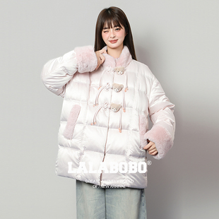 【商场同款】LALABOBO羽绒服25年秋冬新款原创中式盘扣巨好看外套