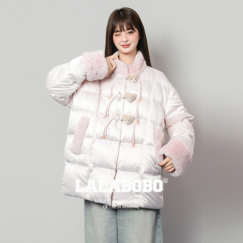 LALABOBO王男中式盘扣羽绒服