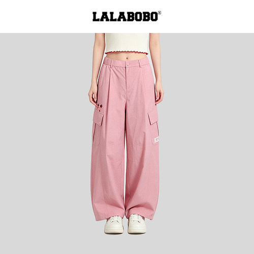 LALABOBO小狗梭织长裤