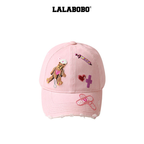 LALABOBO护士熊鸭舌帽