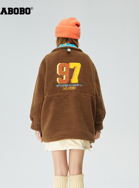 美拉德LALABOBO秋冬新品款H型单中长款毛绒外套女|LBBD-WSDR18