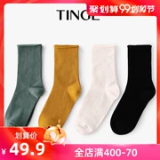 TINGE4 đôi vớ vớ phần mỏng đường phố vớ hoang dã vớ nữ mùa thu vớ thể thao màu Nhật Bản - Vớ hàng tuần