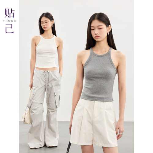 贴己simplify简约工字吊带背心女