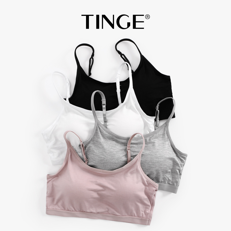 TINGE3¼þÎÞ¸ÖȦ´øÐصæÄ¨ÐØÐ¡±³ÐÄ´òµ×µõ´ø·À×ß¹âÄÚÒÂÎÄÐØÉÙÅ®¹üÐØ