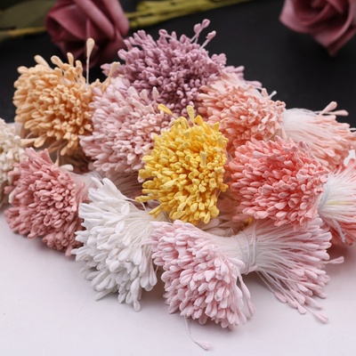 绒花花心哑光玫瑰麦芽丝网花蕊