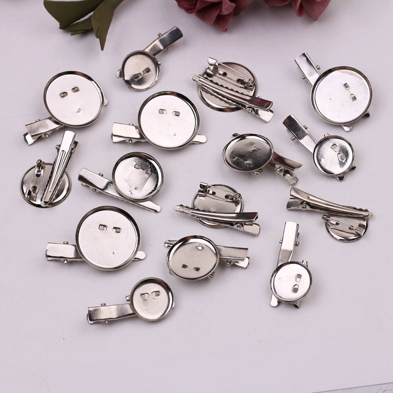 鸭嘴夹托盘胸针别针底座饰品配件