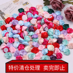 2.5CM含苞立體手工玫瑰花苞DIY婚慶手捧花胸花發(fā)箍頭飾小花發(fā)夾