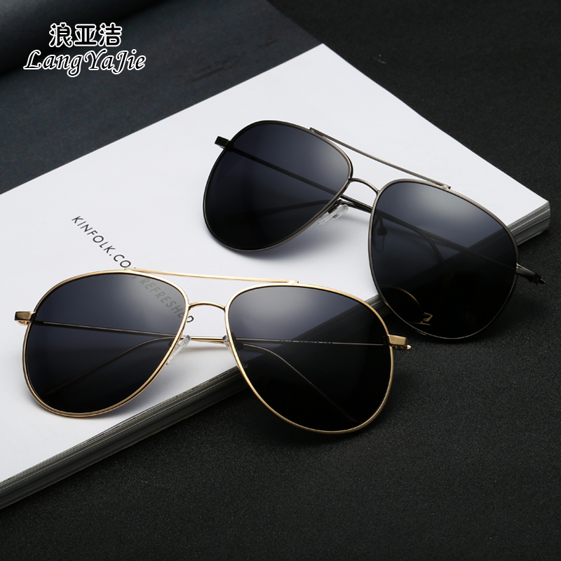 男士墨镜2024新款开车蛤蟆镜偏光太阳眼镜潮人个性网红眼睛女圆脸