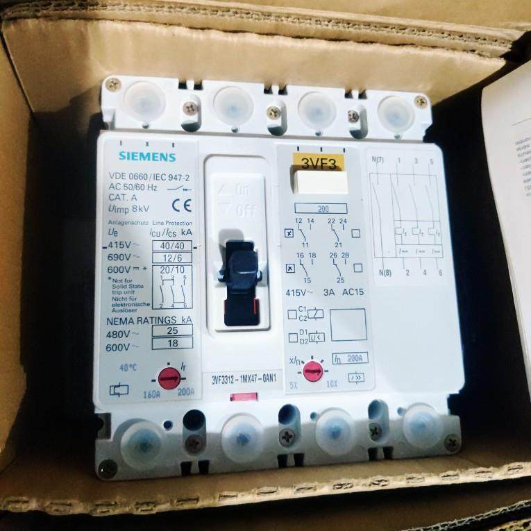 西门子 3VF3312-1MX47-0AA0 3VF3212-1MW47-0AN1 4P 200A 插入式
