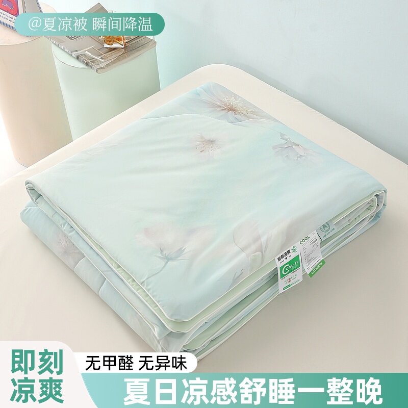 水洗冰丝夏被单件夏凉被丝滑裸睡空调被可机洗被芯150x200单人被
