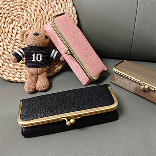 真皮眼镜盒女便携大空间创意高颜值头层牛皮太阳镜墨镜收纳包新款