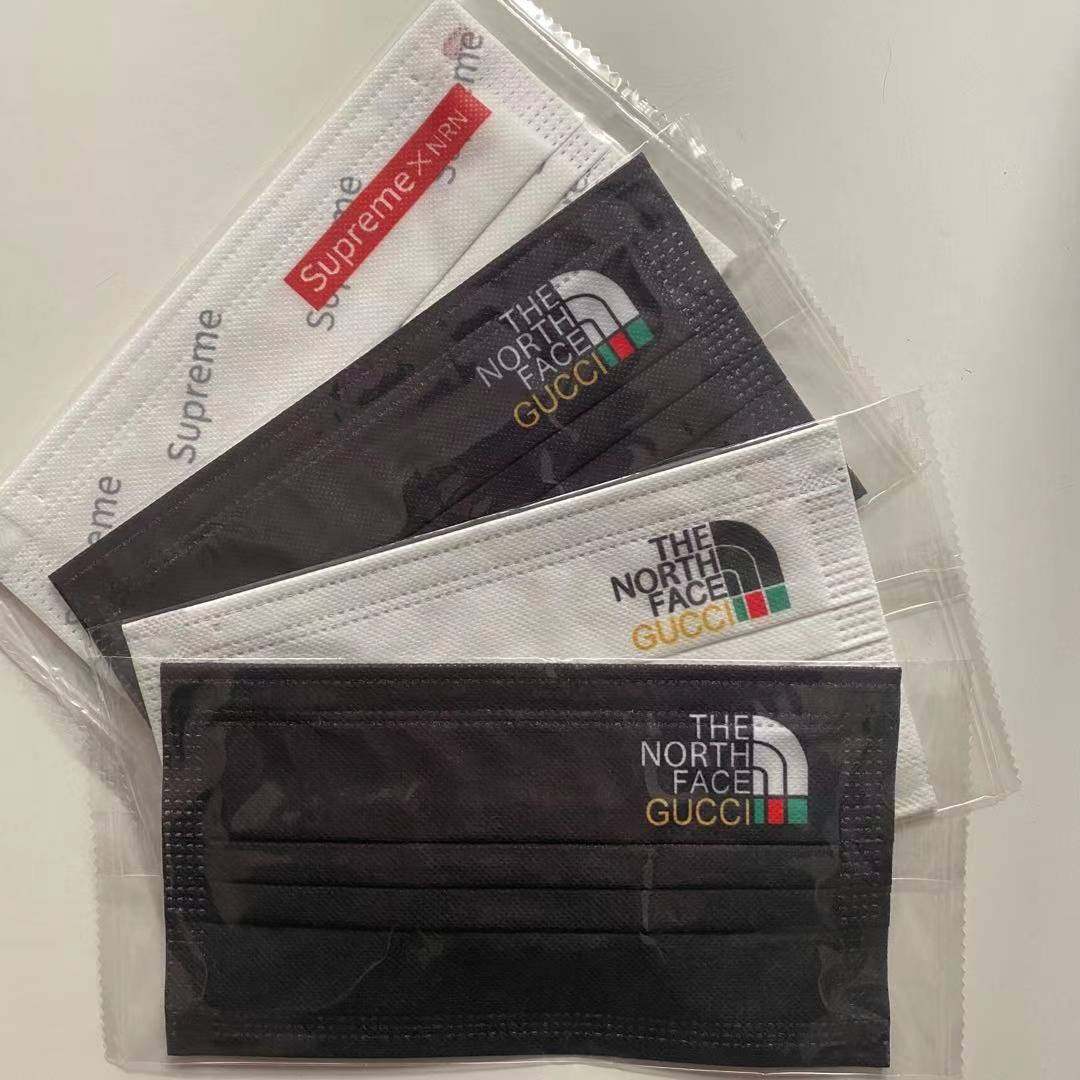 supreme男潮款一次性北面口罩个性创意女潮图案东北加厚防寒秋冬