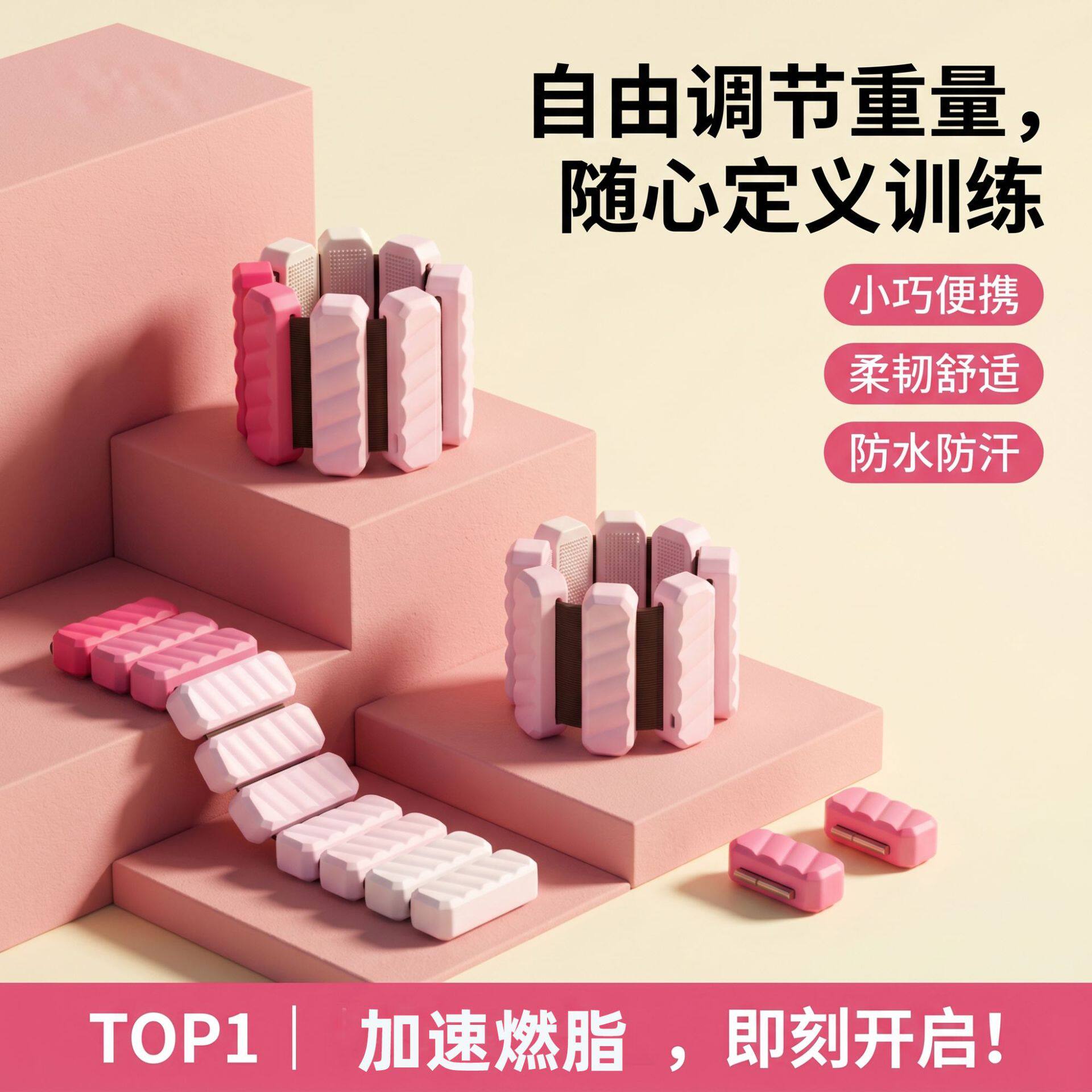 抗菌负重手环沙袋绑腿女士舞蹈生专用手腕绑手臂力量训练手脚通用