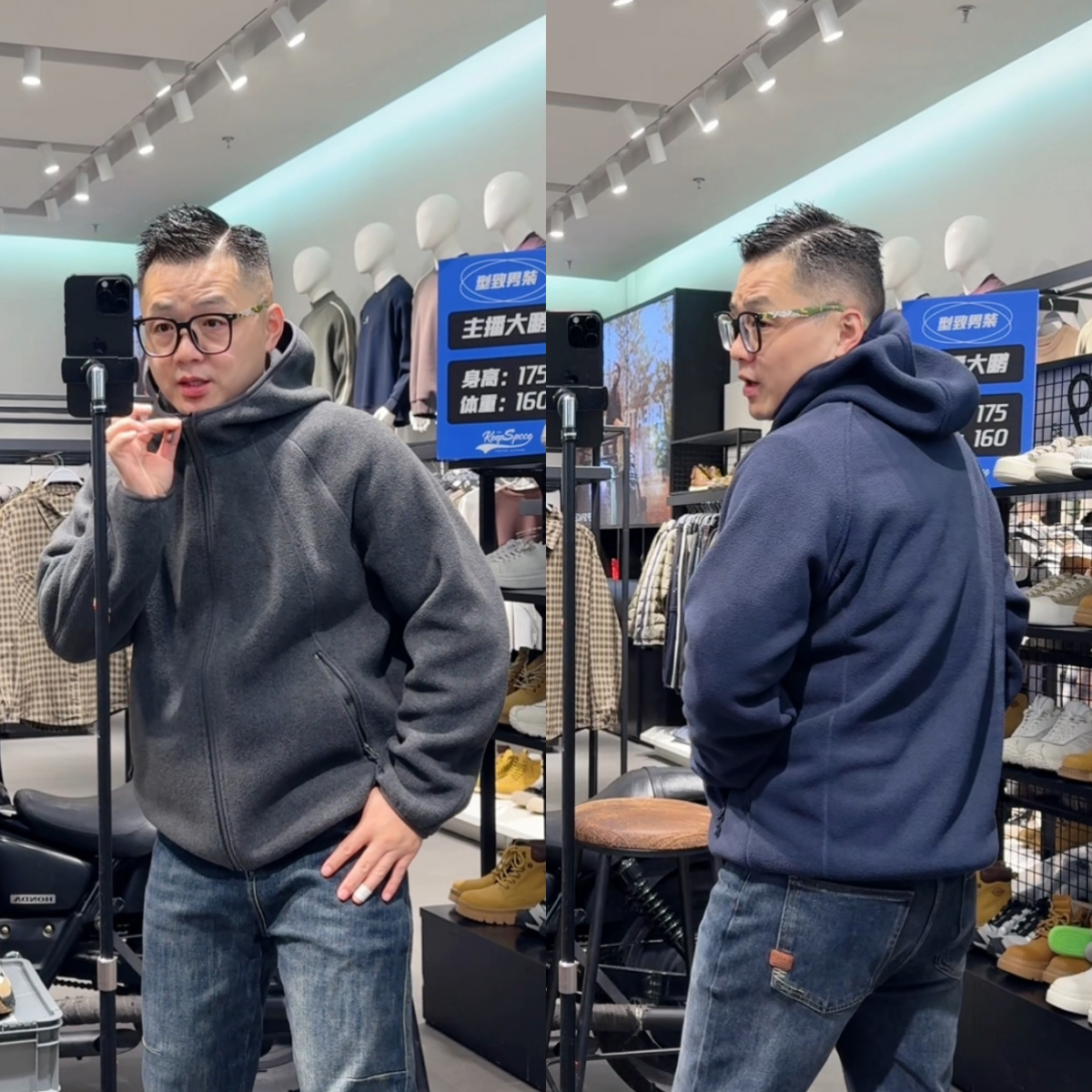 时尚减龄休闲连帽设计个性潮流男士秋冬新款舒适保暖洋气百搭外套
