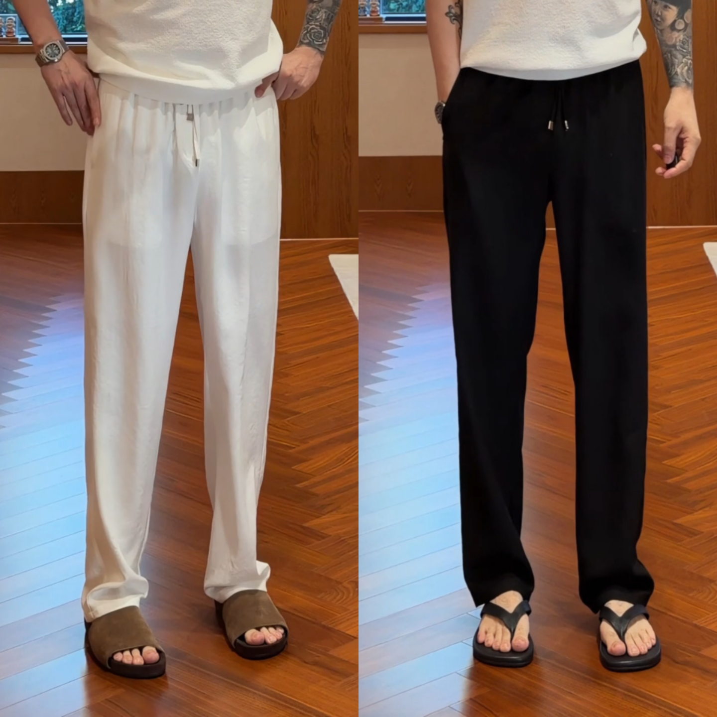 垂感显瘦男士简约休闲百搭直筒裤