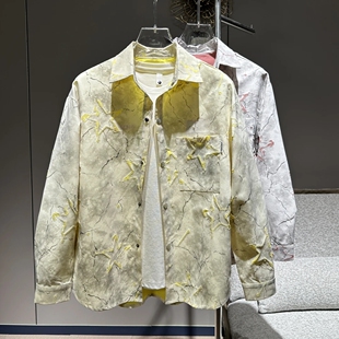 长袖 立领时尚 百搭男装 春秋新款 衣服开春工装 情侣款 爆款 风 外套衬衫