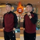 新年款 加绒加厚时尚 系列 半拉链撞色卫衣男士 冬季 休闲打底衫 潮