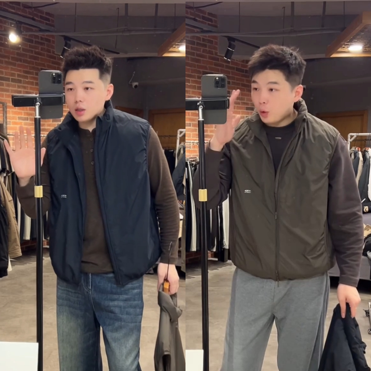 秋冬男士新款时尚气质夹棉马甲
