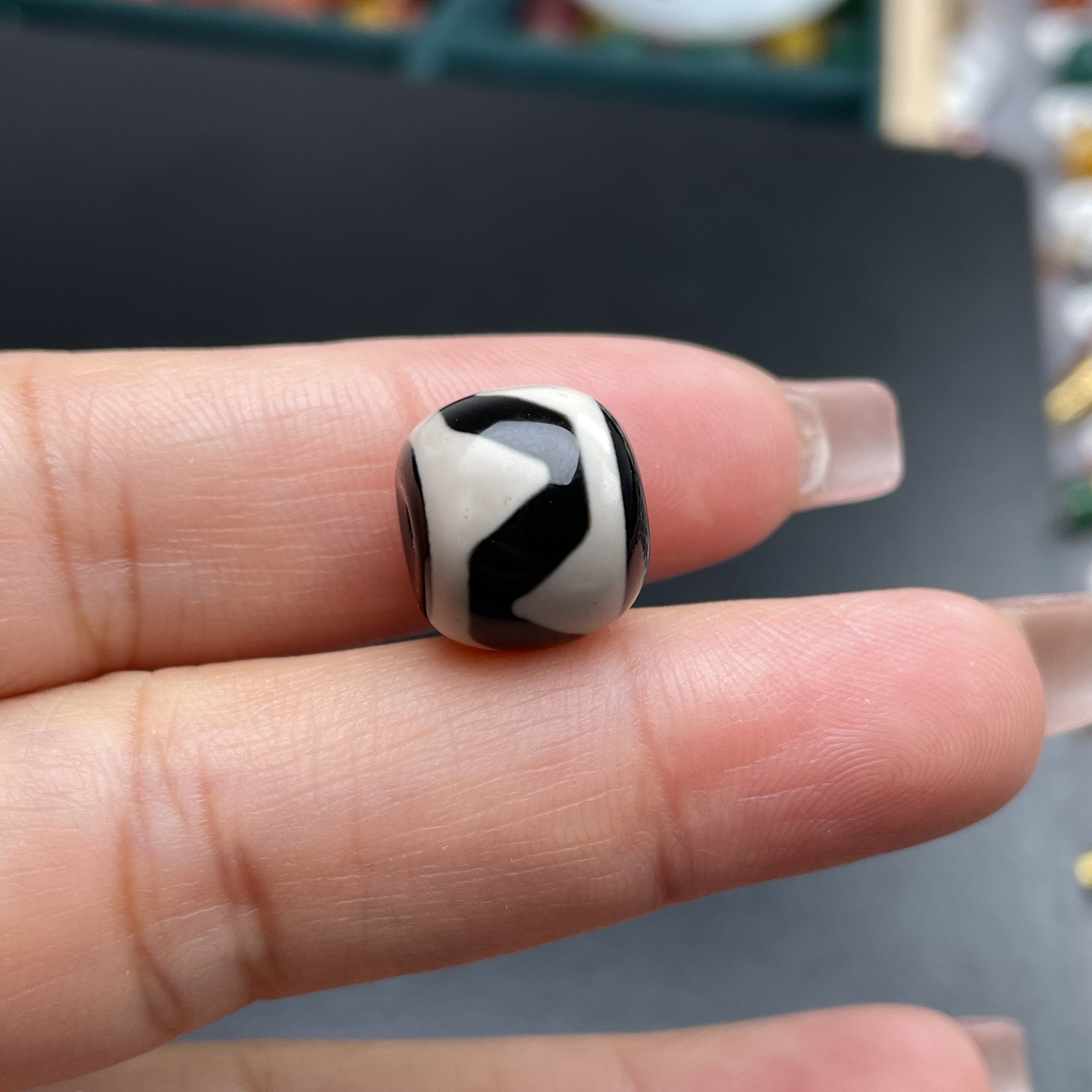 珠改虎牙图腾桶珠尺寸10mm+13mm+顶珠腰珠配珠文玩菩提配饰,珠宝/钻石/翡翠,DIY配件,淘宝优惠券,粉丝福利购,淘宝优惠卷