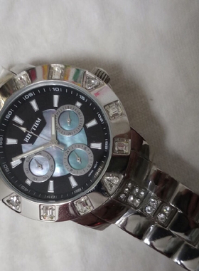 新款韩式三眼手表时尚热销男女WATCHMEN学院风石英表