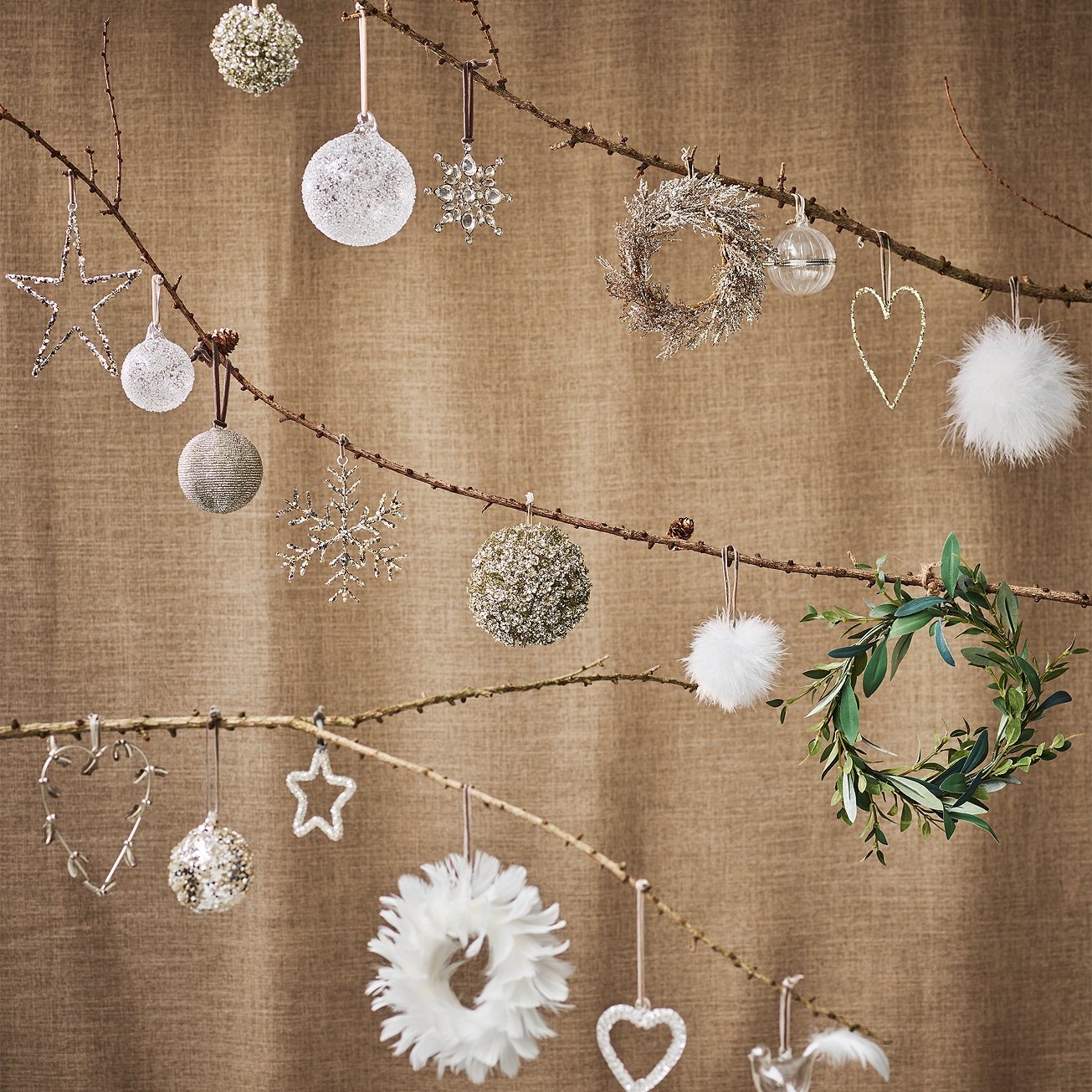 代购圣诞挂件闪光室内装饰品挂饰