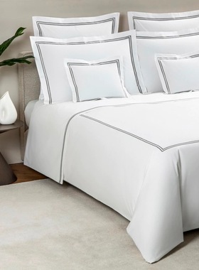 Frette英国代购纯棉长绒棉四件套意大利产原装进口酒店双人200tc