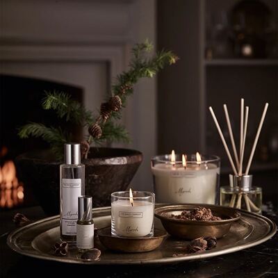 英国代购Myrrh无烟藤条香薰蜡烛