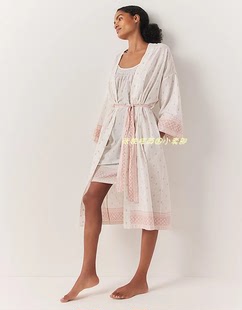 The white company英国代购 女士纯棉睡袍浴袍家居服简约高端四季