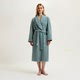 四季 进口男女通用情侣有机棉睡袍浴袍欧式 Delorme英国代购 Yves