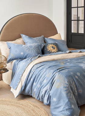 Olivier Desforges英国代购进口纯棉水洗棉四件套床笠床单轻奢