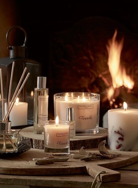 the white company英国代购fireside香薰蜡烛木调扩香香氛高级香