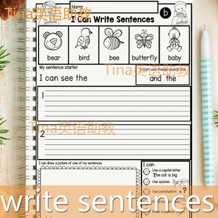 sentence 小学英语句子仿写造句write