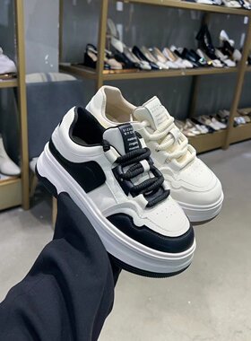 小白鞋板鞋休闲厚底真皮