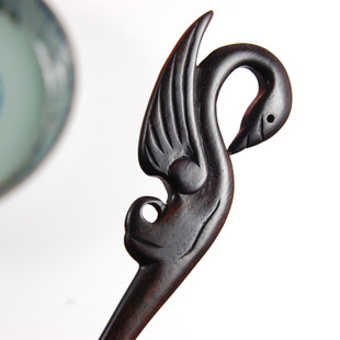 手工复古黑檀木簪子发簪步摇古典汉服头饰发钗盘发节日创意礼物