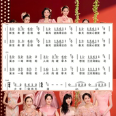 简谱五线谱 分声部人声范唱 立春合唱谱 春晚二声部合唱谱