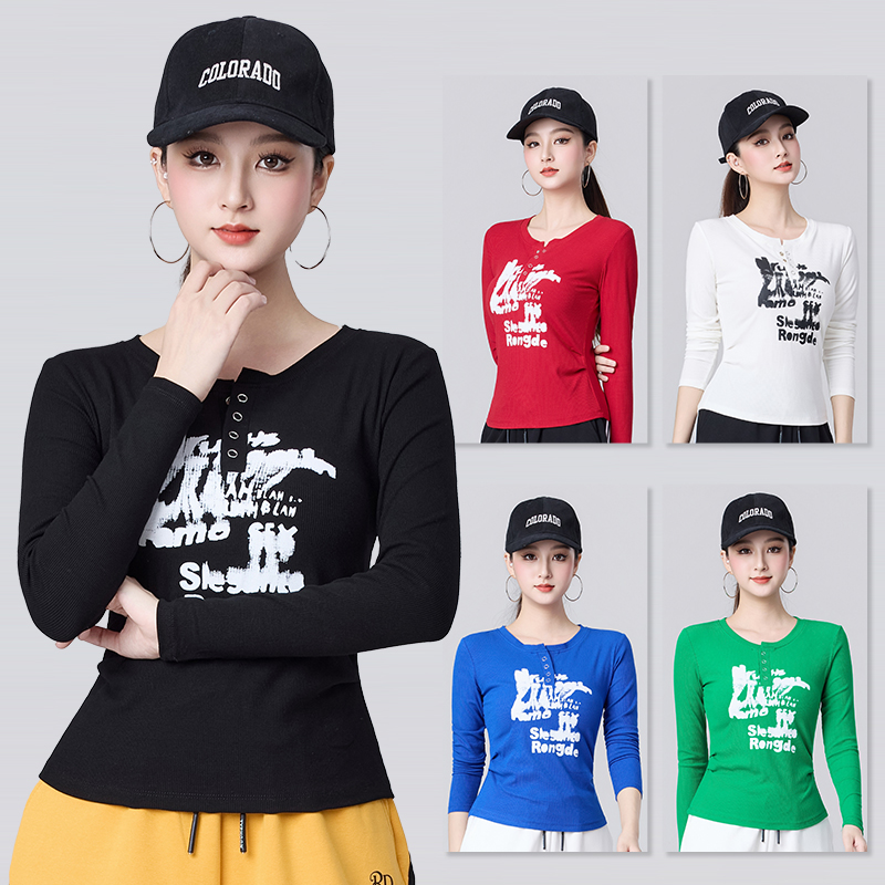 广场舞新款上衣2025秋季运动风