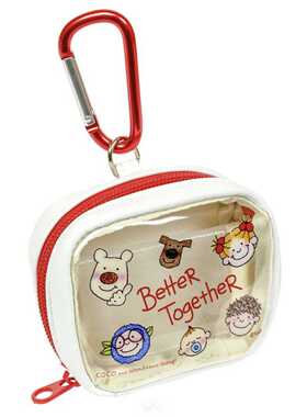 coco酱 巴巴爸爸卡通迷你小挂件包收纳包挂饰包耳机钥匙包